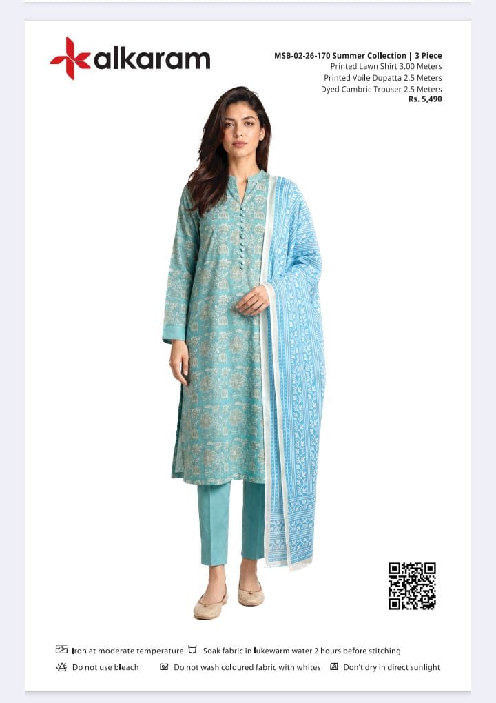 Alkaram Original Lawn 3-Piece Summer Collection 001612