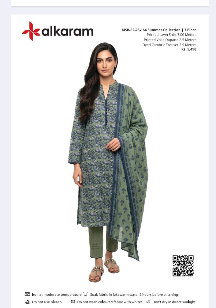 Alkaram Original Lawn 3-Piece Summer Collection 001611