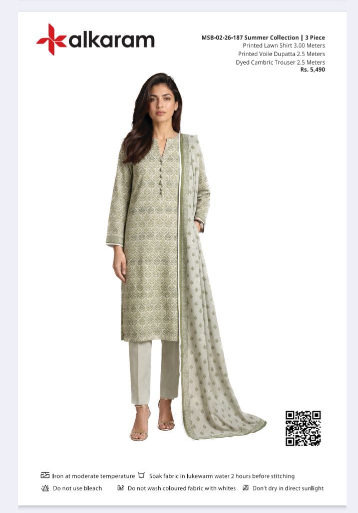 Alkaram Original Lawn 3-Piece Summer Collection 001613