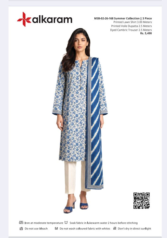 Alkaram Original Lawn 3-Piece Summer Collection 001615