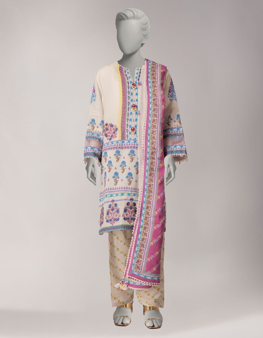 J. Original Lawn 3-Piece Printed Summer Collection 001635