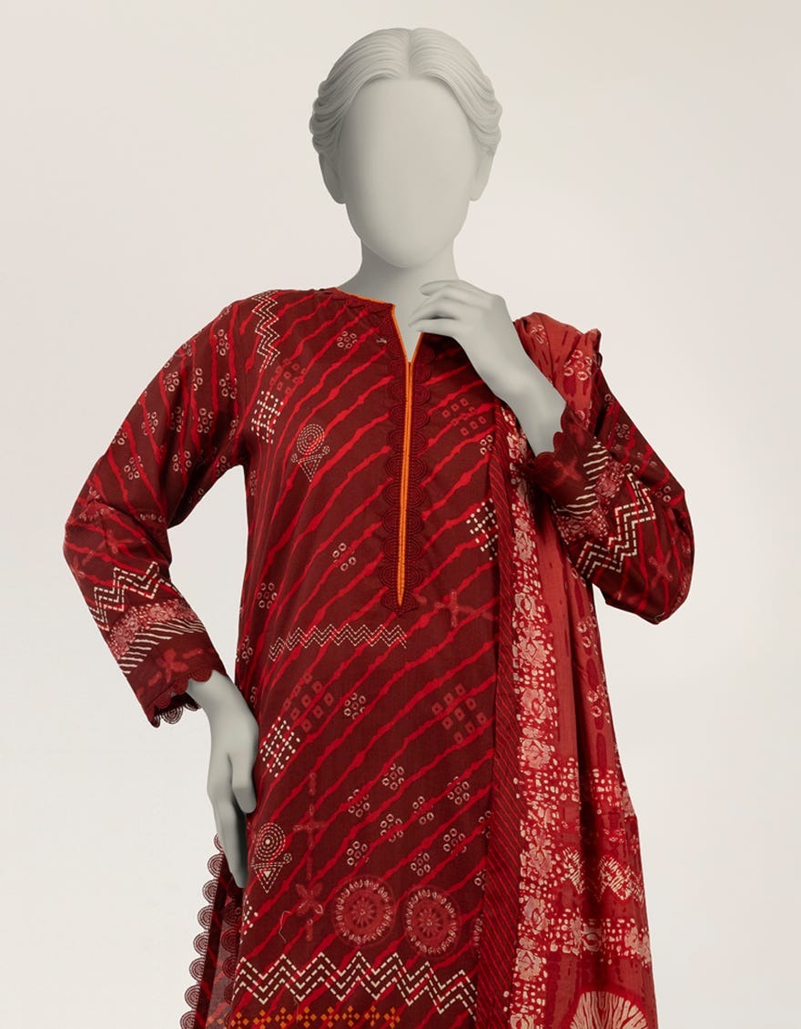J. Original Lawn 3-Piece Printed Summer Collection 001636