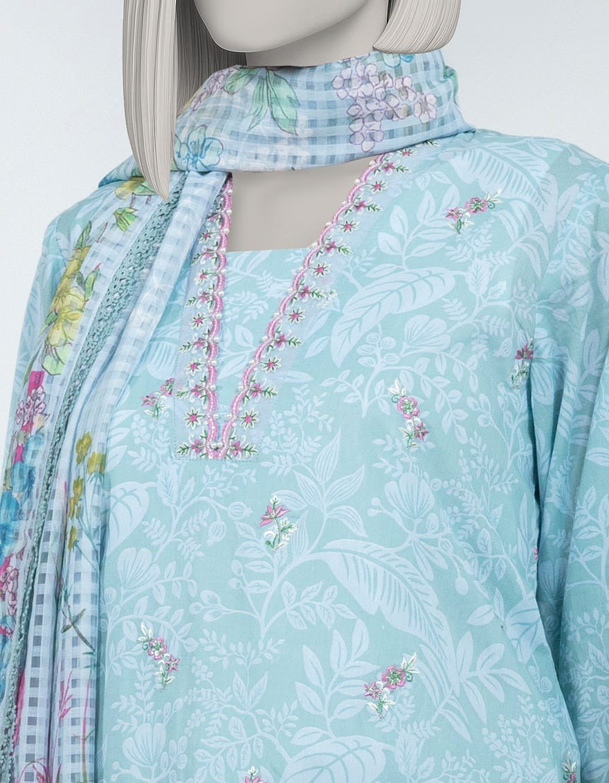 J. Original Lawn 3-Piece Printed Summer Collection 001639