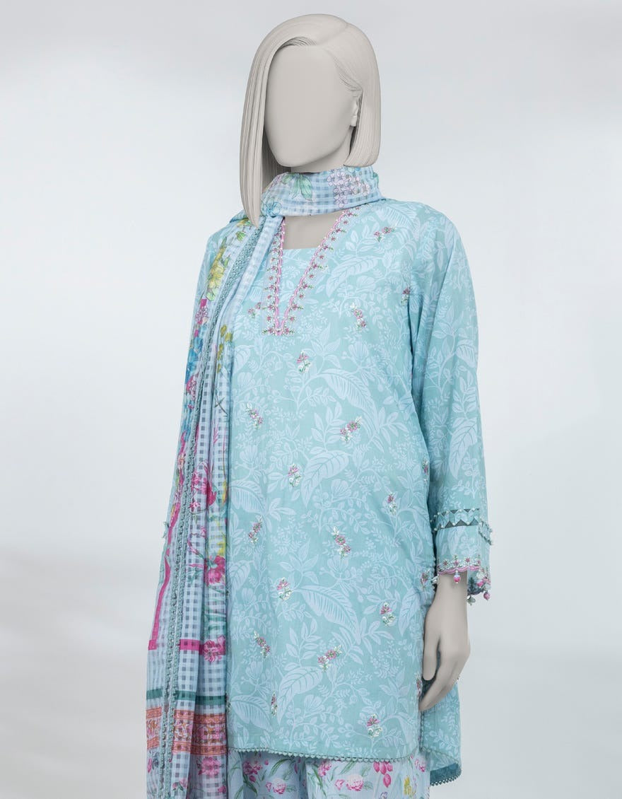 J. Original Lawn 3-Piece Printed Summer Collection 001639