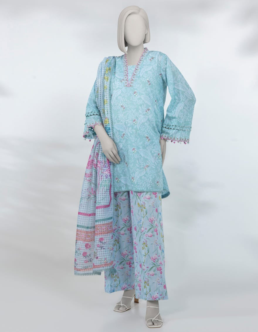 J. Original Lawn 3-Piece Printed Summer Collection 001639