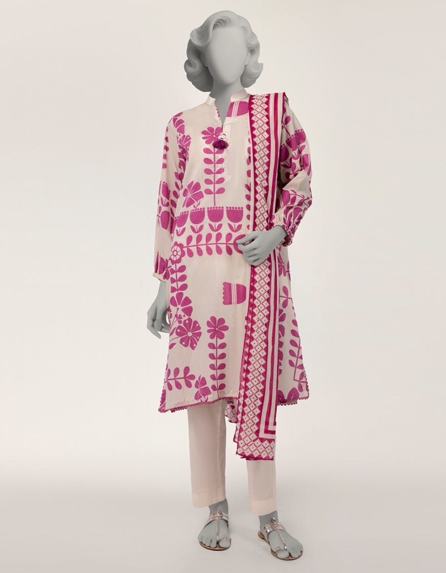 J. Original Lawn 3-Piece Printed Summer Collection 001642
