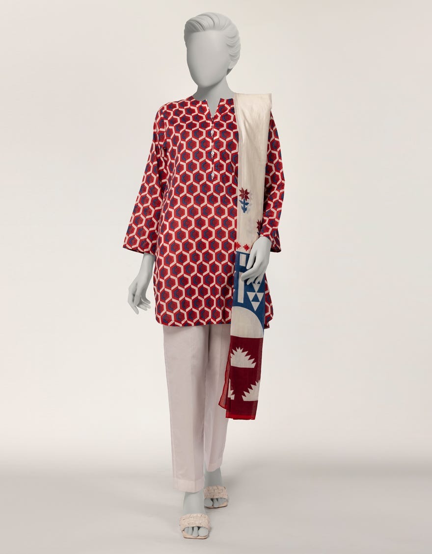 J. Original Lawn 3-Piece Printed Summer Collection 001644