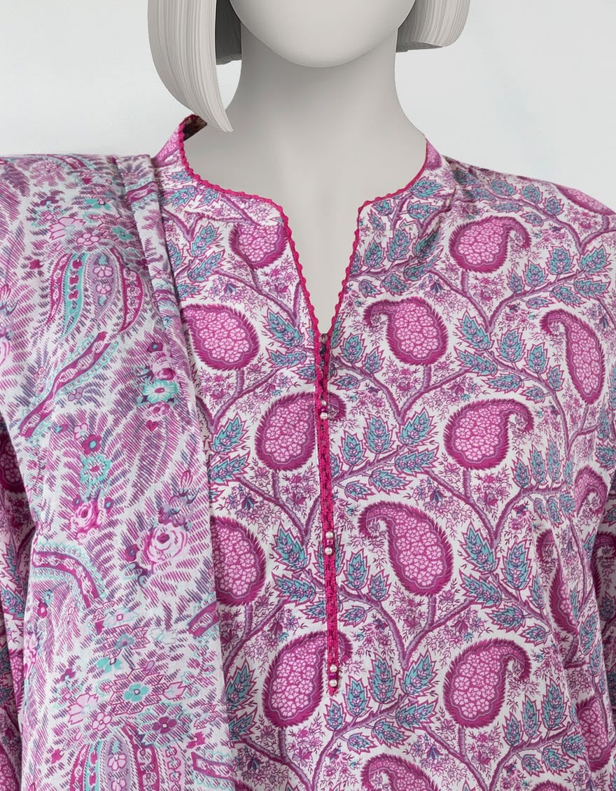 J. Original Lawn 3-Piece Printed Summer Collection 001645