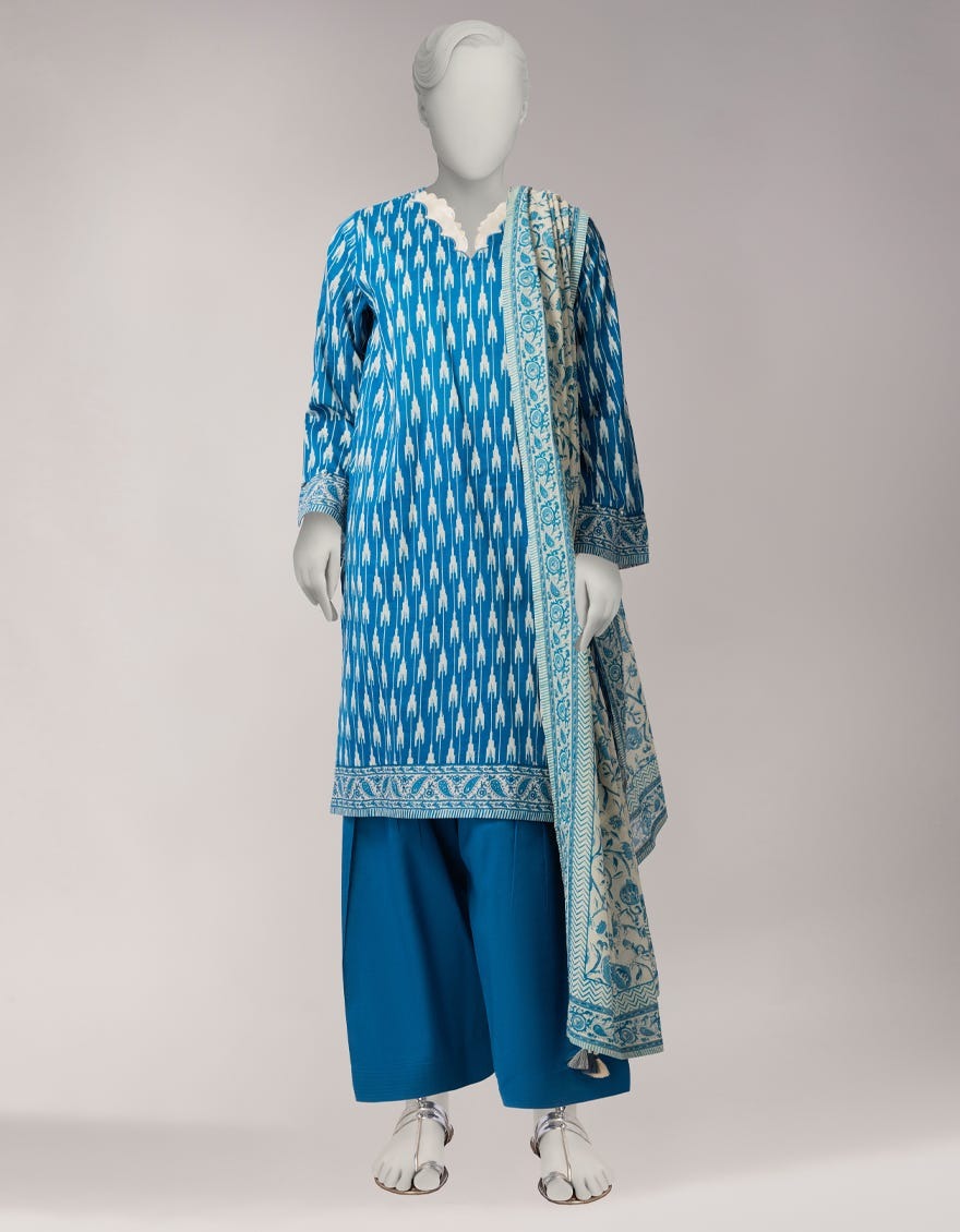 J. Original Lawn 3-Piece Printed Summer Collection 001730