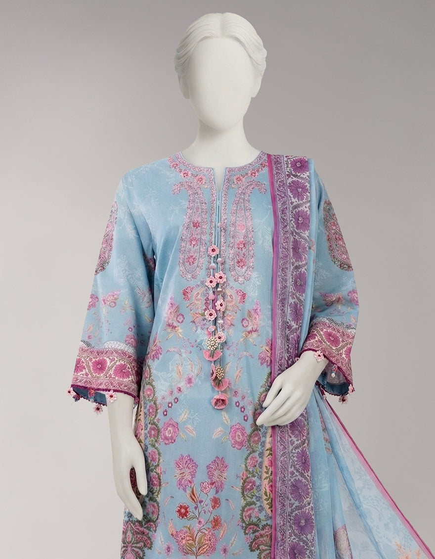 J. Original Lawn 3-Piece Printed Summer Collection 001731