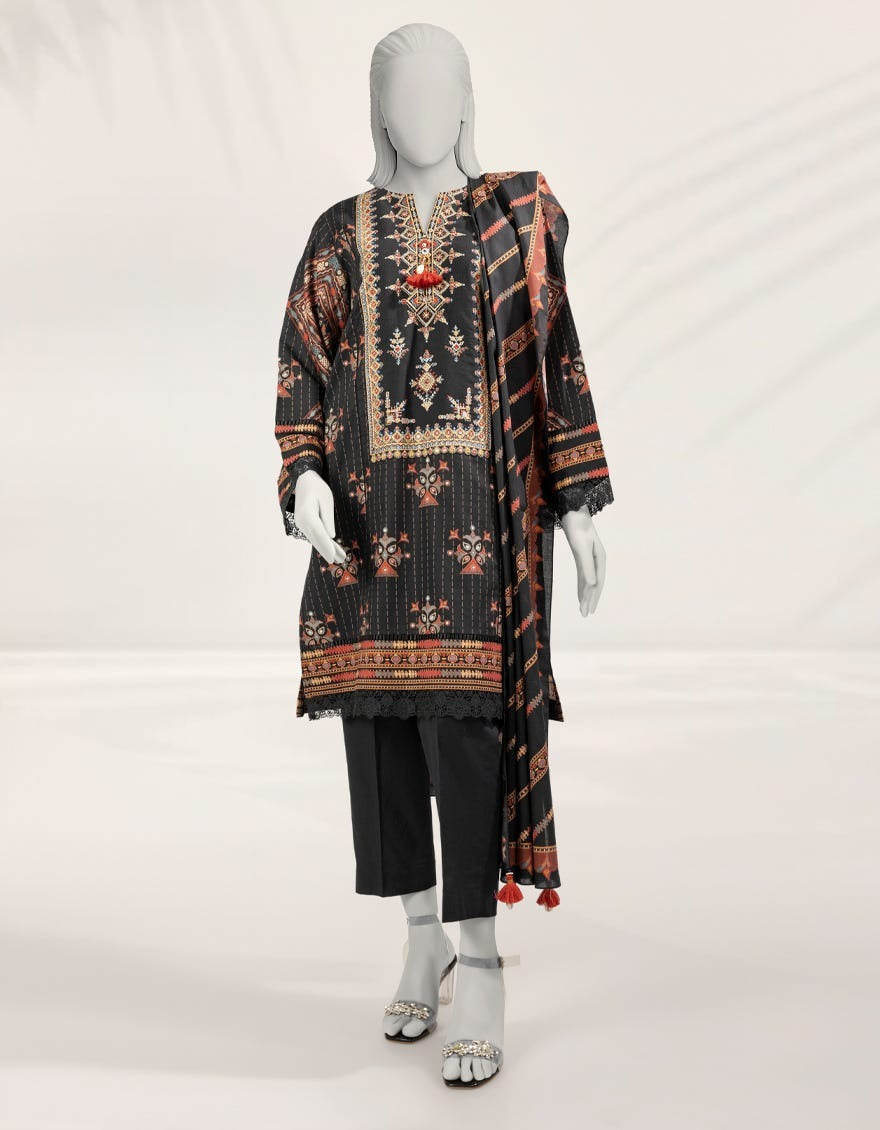 J. Original Lawn 3-Piece Printed Summer Collection 001727