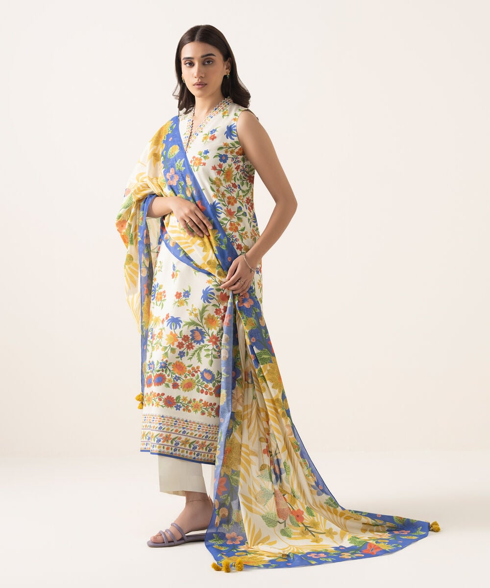 Sukoon By Sapphire Digital Printed Lawn 3PC