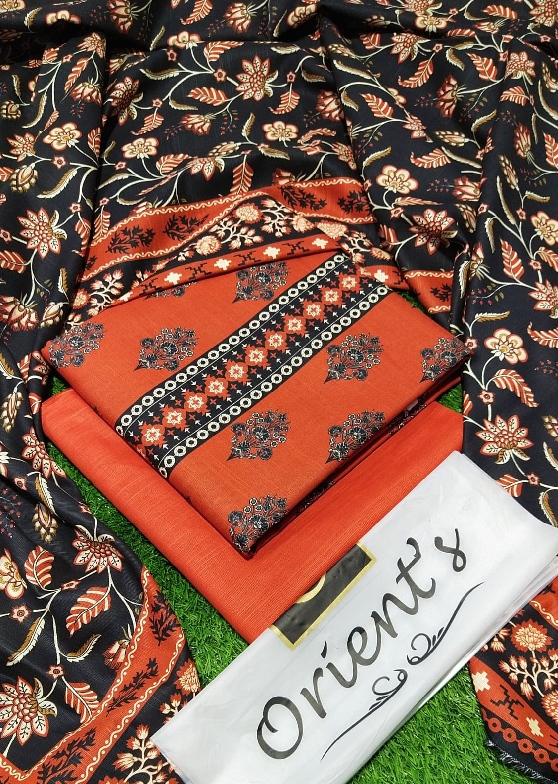 Orient Original Khadder 3PC Printed Unstitched  001821
