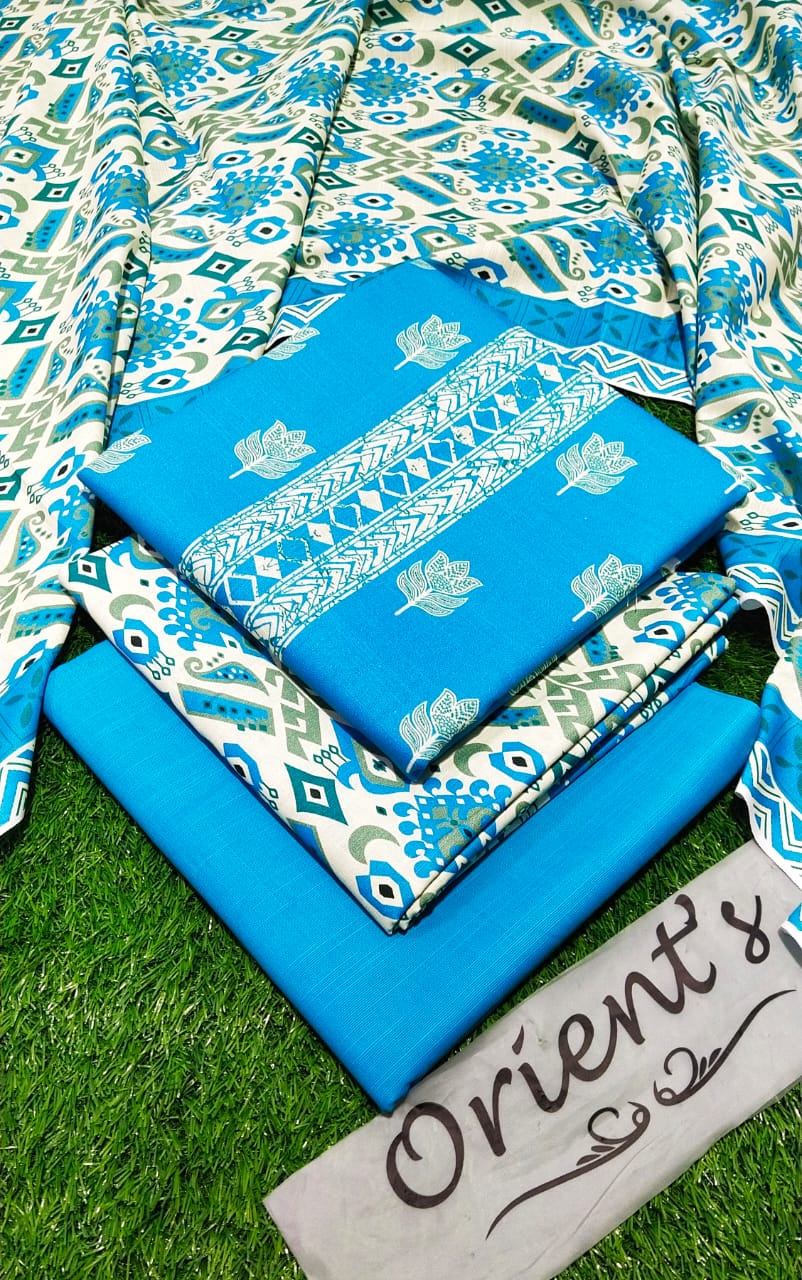 Orient Original Khadder 3PC Printed Unstitched  001828