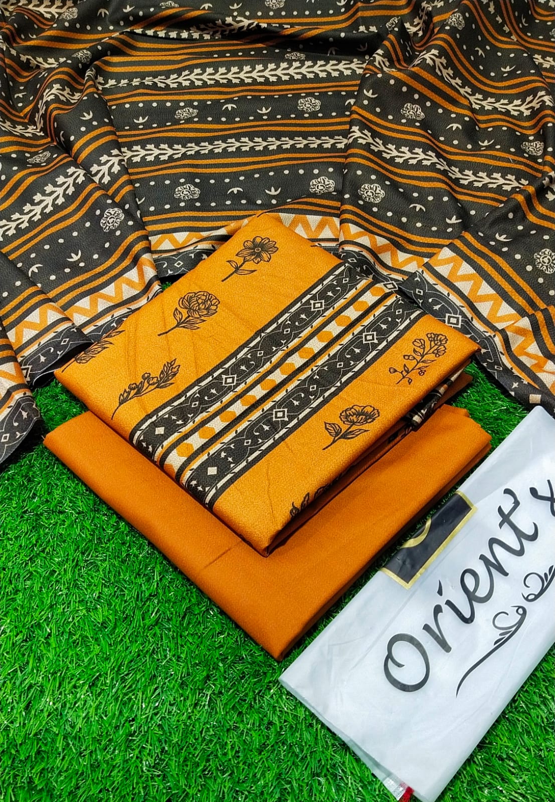 Orient Dhanak 3PC Printed Winter Collection 001841