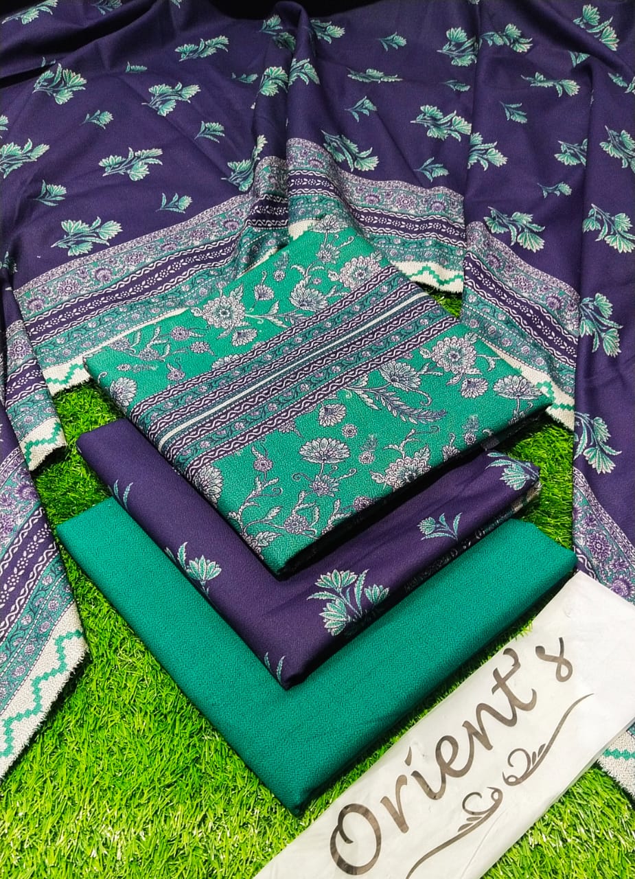 Orient Dhanak 3PC Printed Winter Collection 001843