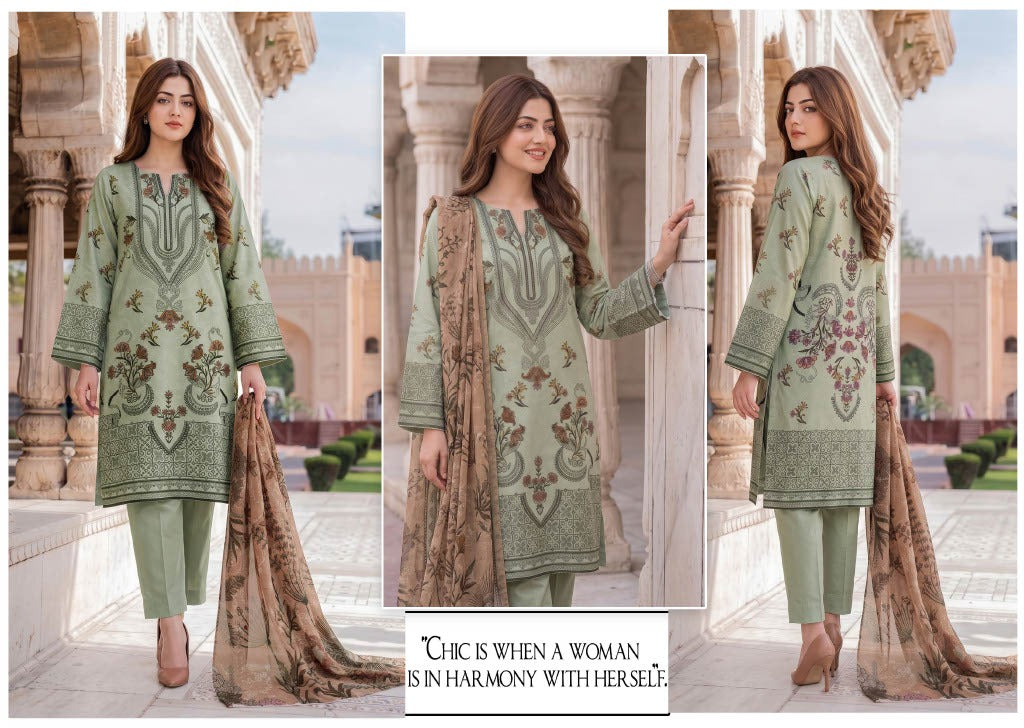 Gul-E-Sahar By Khushi Digital Printed Viscose karandi 3pcs 001957