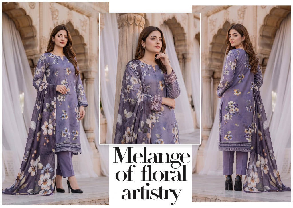 Gul-E-Sahar By Khushi Digital Printed Viscose karandi 3pcs 001958