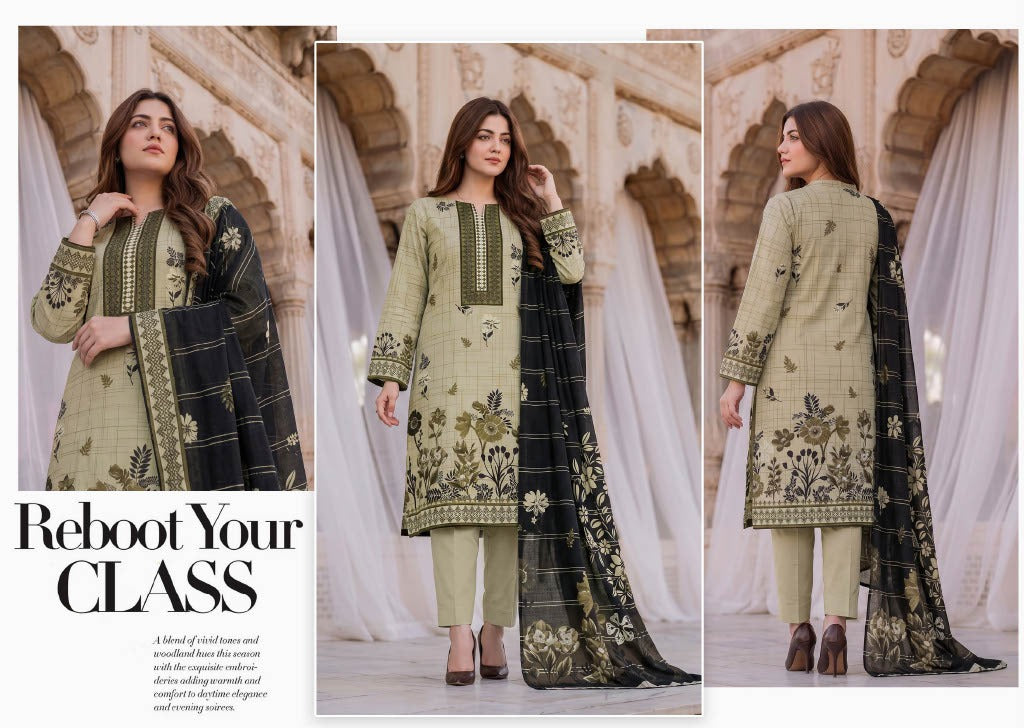 Gul-E-Sahar By Khushi Digital Printed Viscose karandi 3pcs 001964