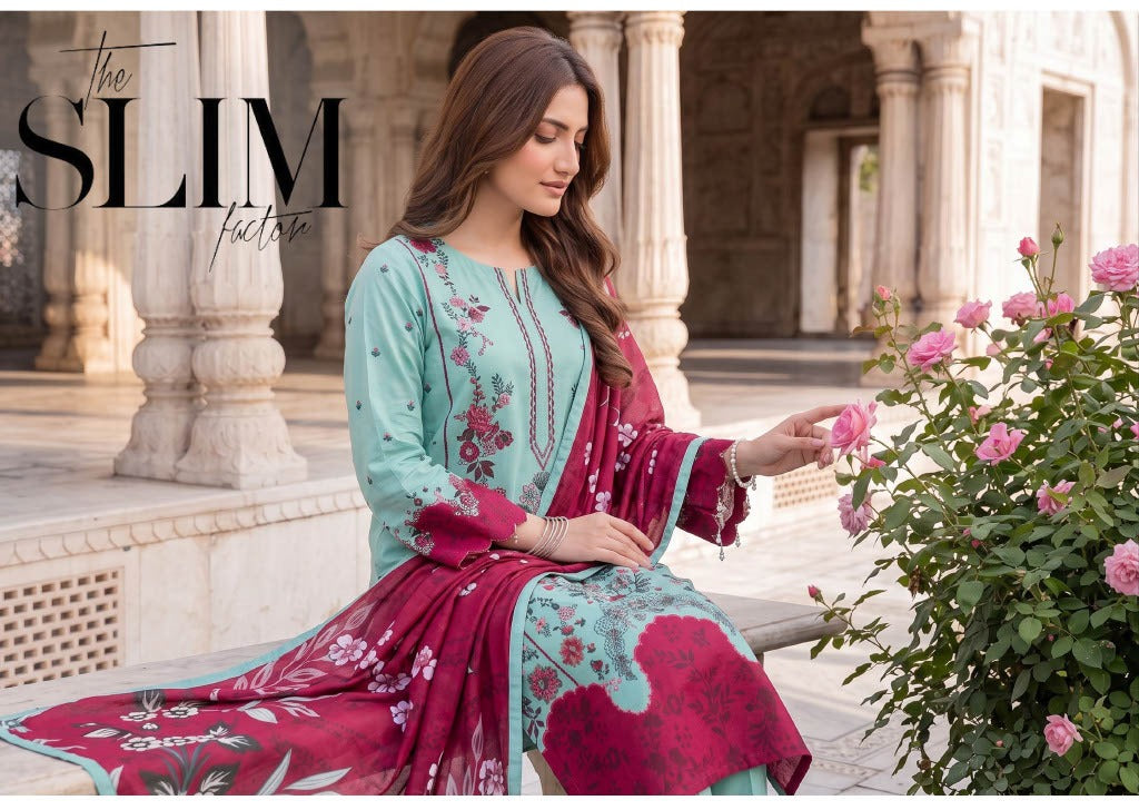 Gul-E-Sahar By Khushi Digital Printed Viscose karandi 3pcs 001960