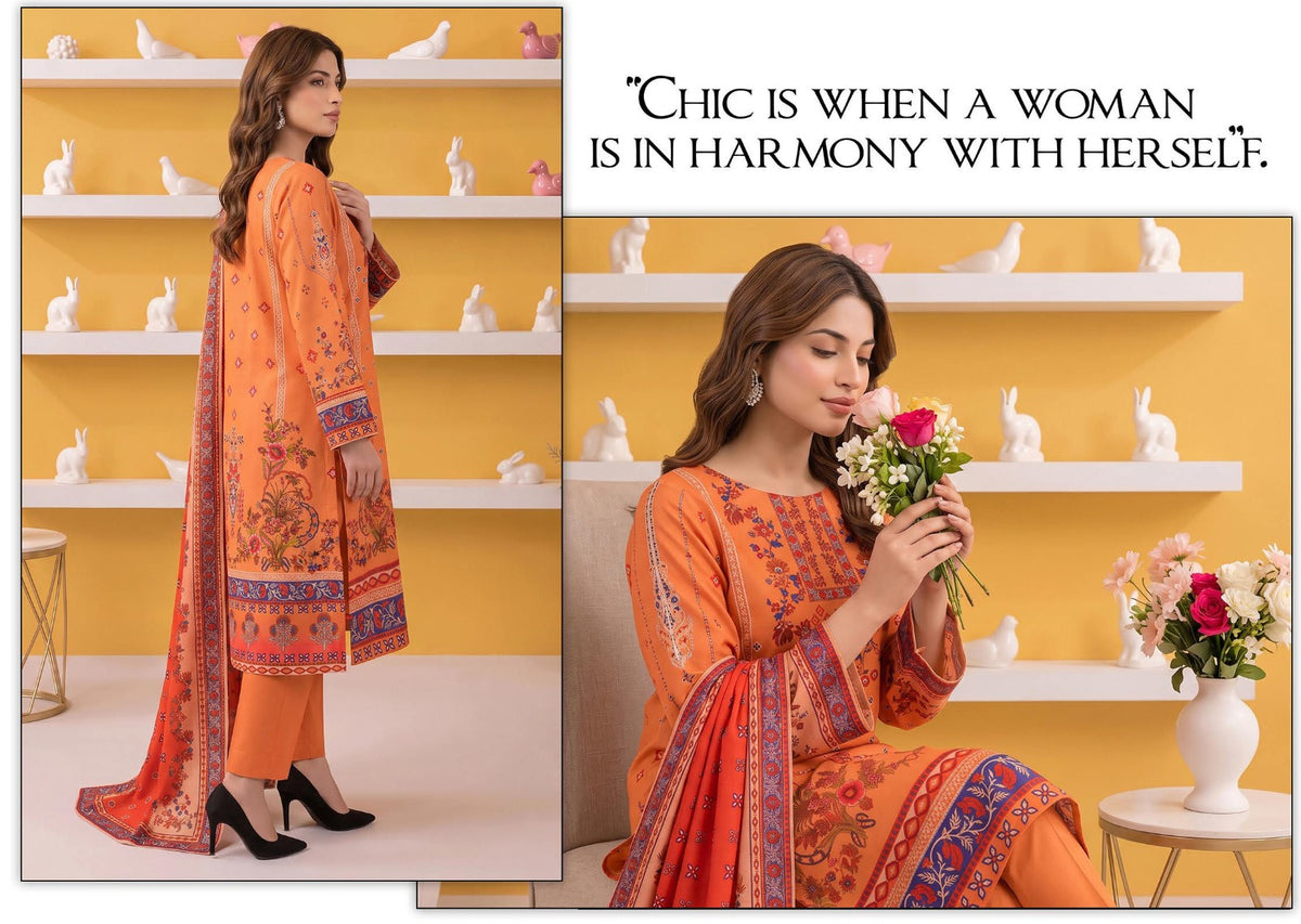 Gul-E-Sahar By Khushi Digital Printed Viscose karandi 3pcs 001966