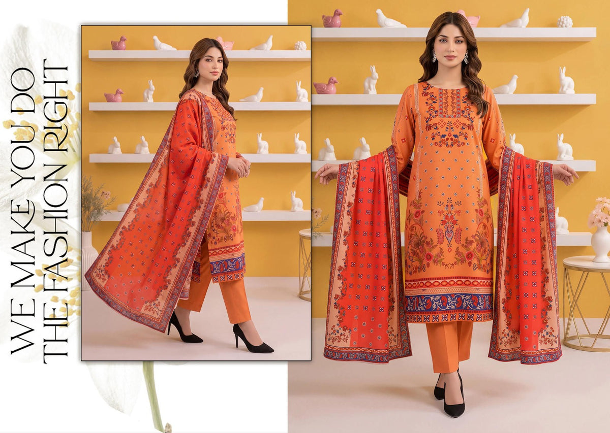Gul-E-Sahar By Khushi Digital Printed Viscose karandi 3pcs 001966