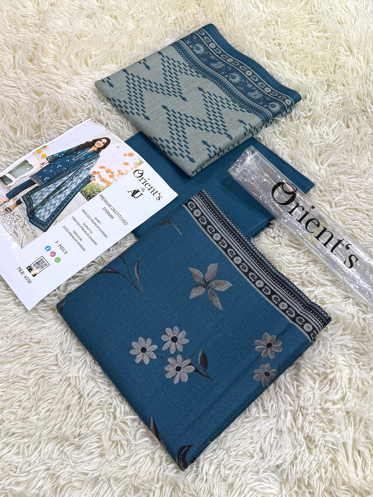 Orient Dhanak 3PC Printed Winter Collection 002126