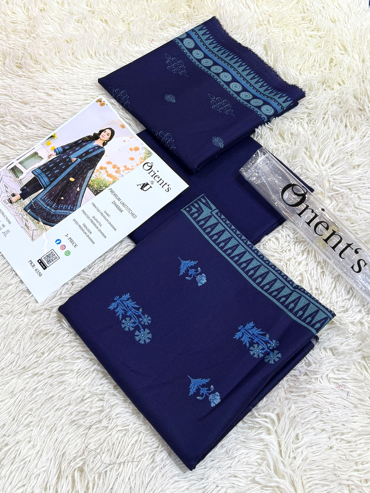 Orient Dhanak 3PC Printed Winter Collection 002124
