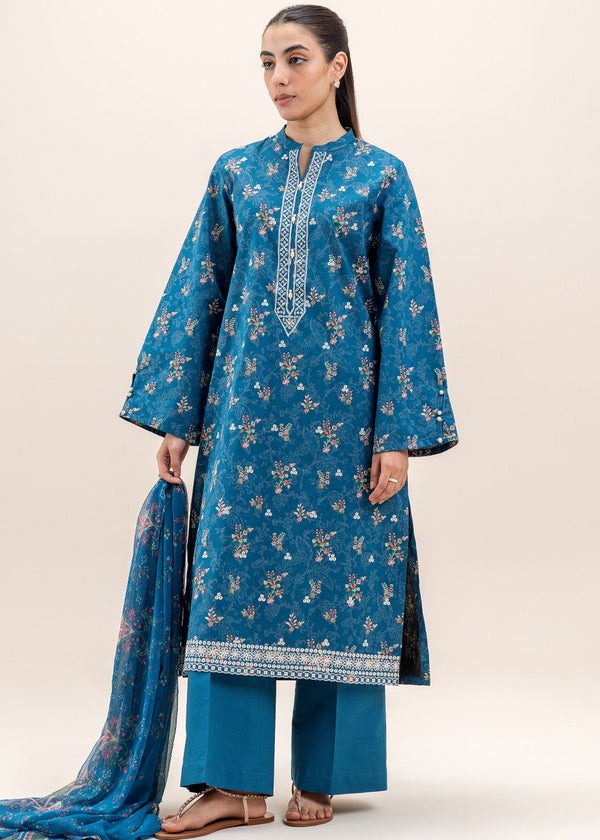 BeechTree Printed Lawn 3PC Unstitched Suit 001022