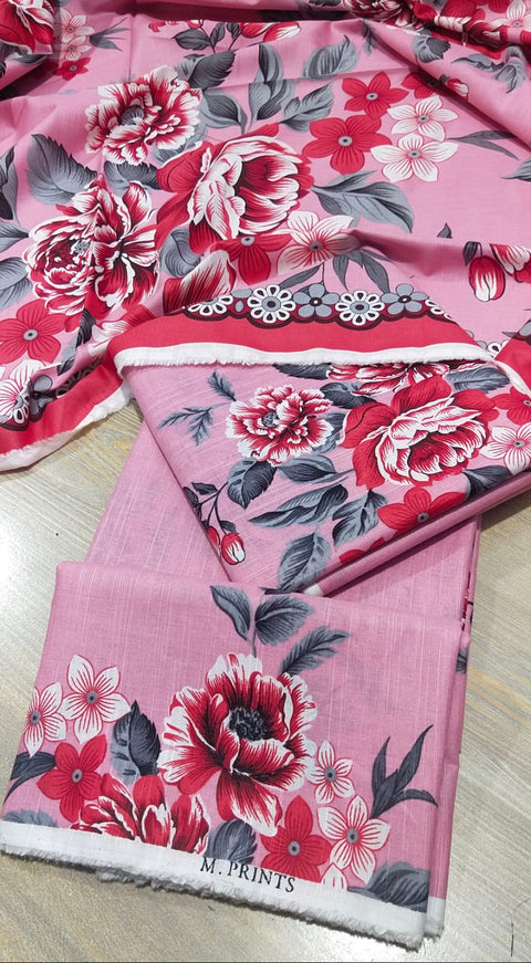 Maria B M Print Khaddar کھ ر Printed 3Pcs  iznikpink22