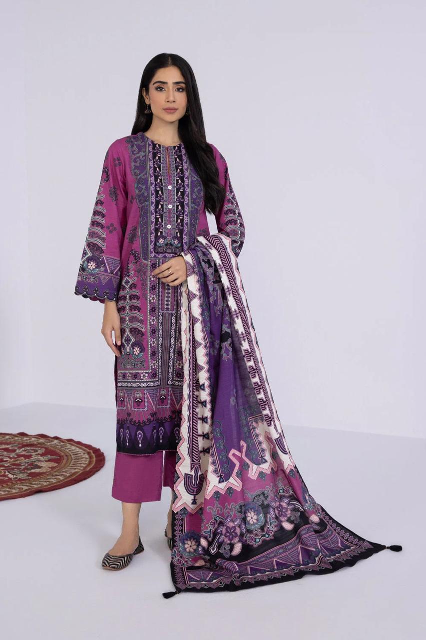 Saphire Printed Lawn 3Pcs Unstitched Suits 0001266