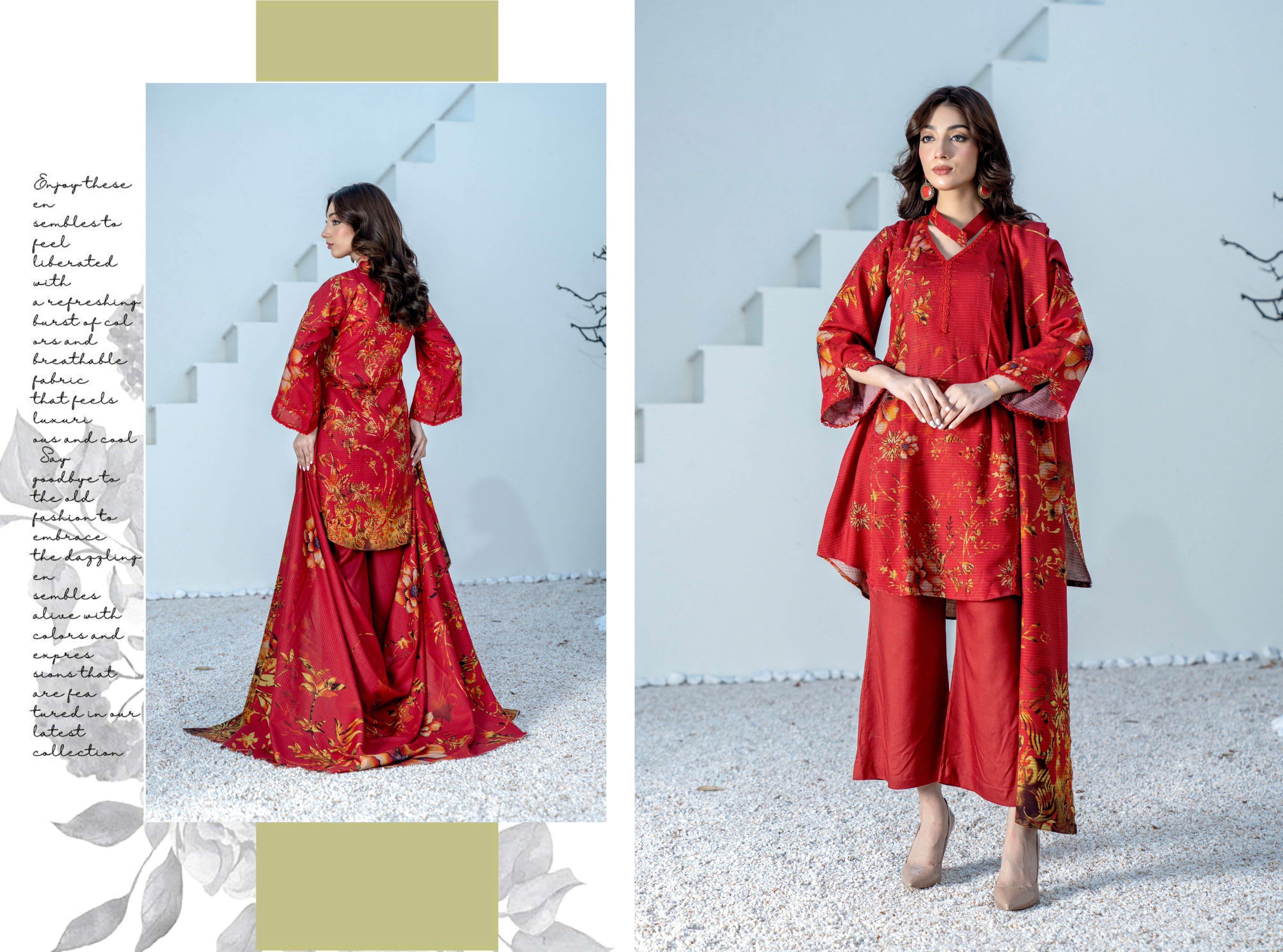 Dhanak collection 3Pcs Suit– Charocol Prints Original 000630