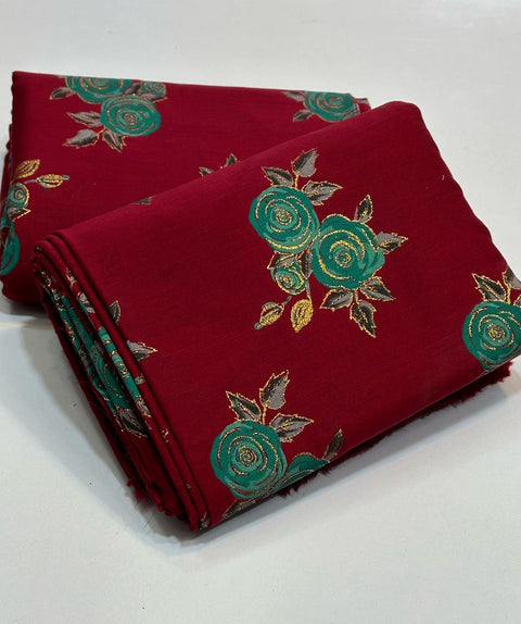 Imported Hand Paint Work All-over 2Pc Lawn Block Printed