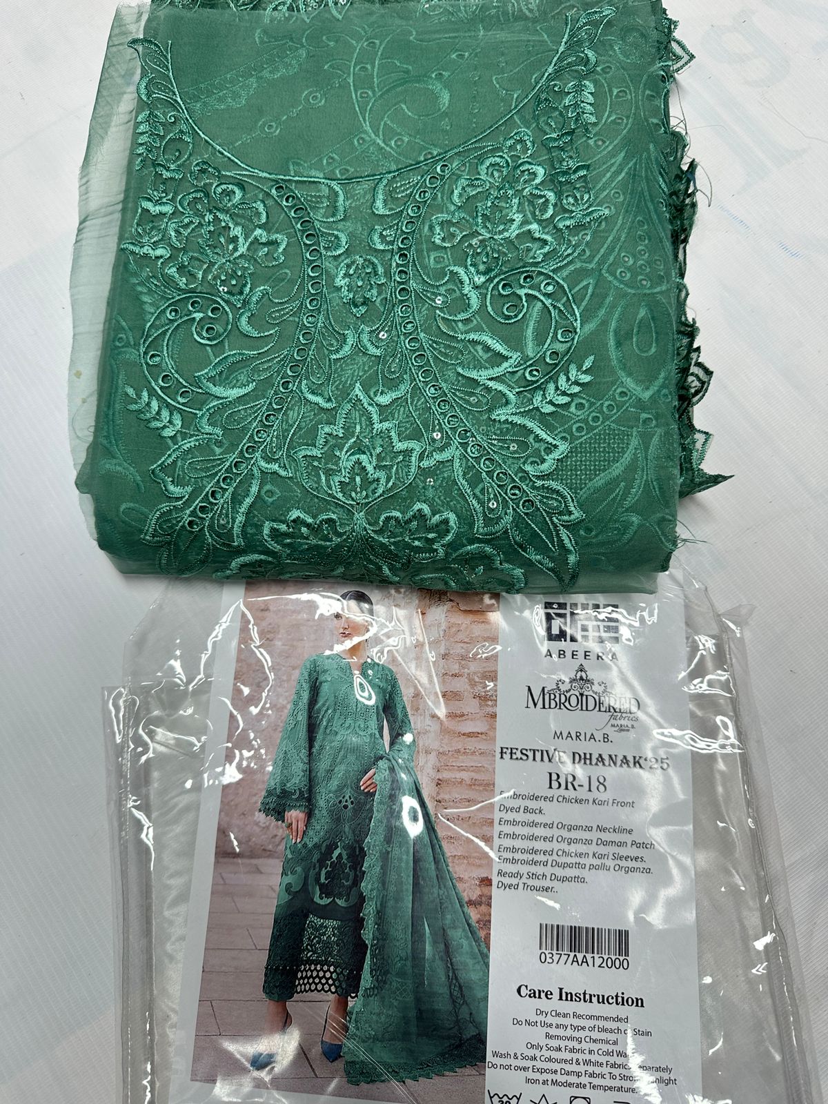 Abeera Maria B Embroidered Festive Dhanak 25 BR-18 Luxury