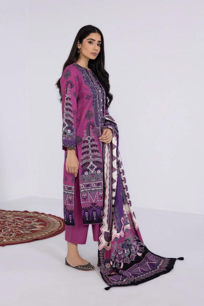Saphire Printed Lawn 3Pcs Unstitched Suits 0001266