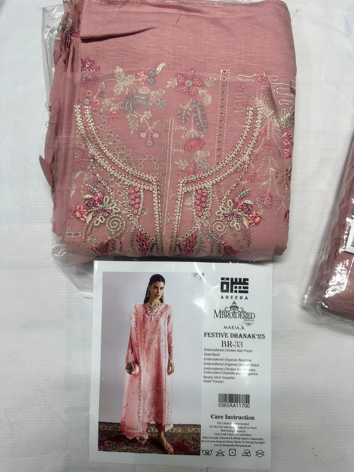 Abeera Maria B Embroidered Festive Dhanak 25 BR-33 Luxury