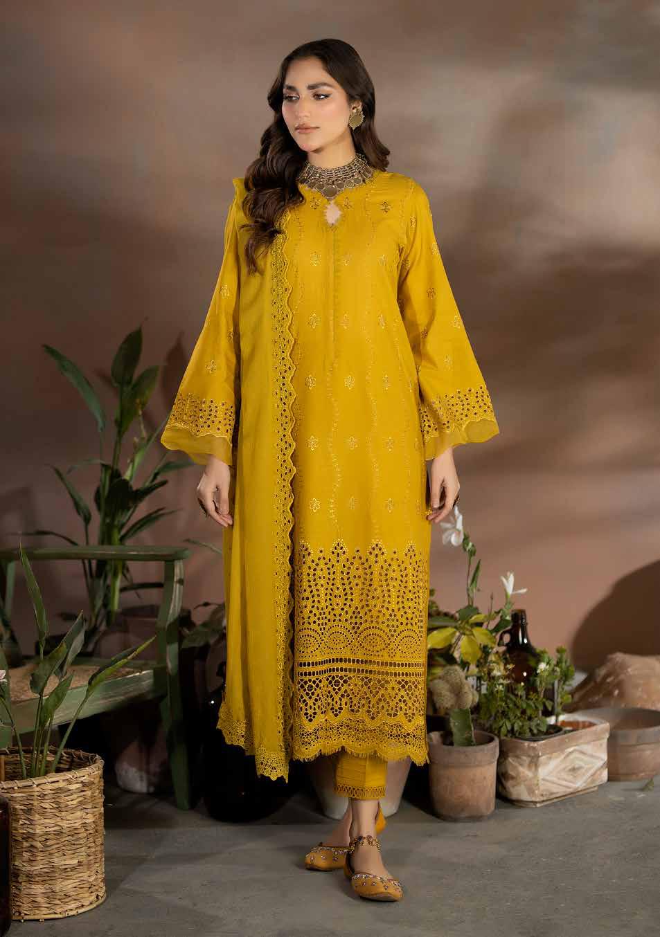 Chikankari shiffli Embroriderd lawn collection with embroidered chiffon dupatta