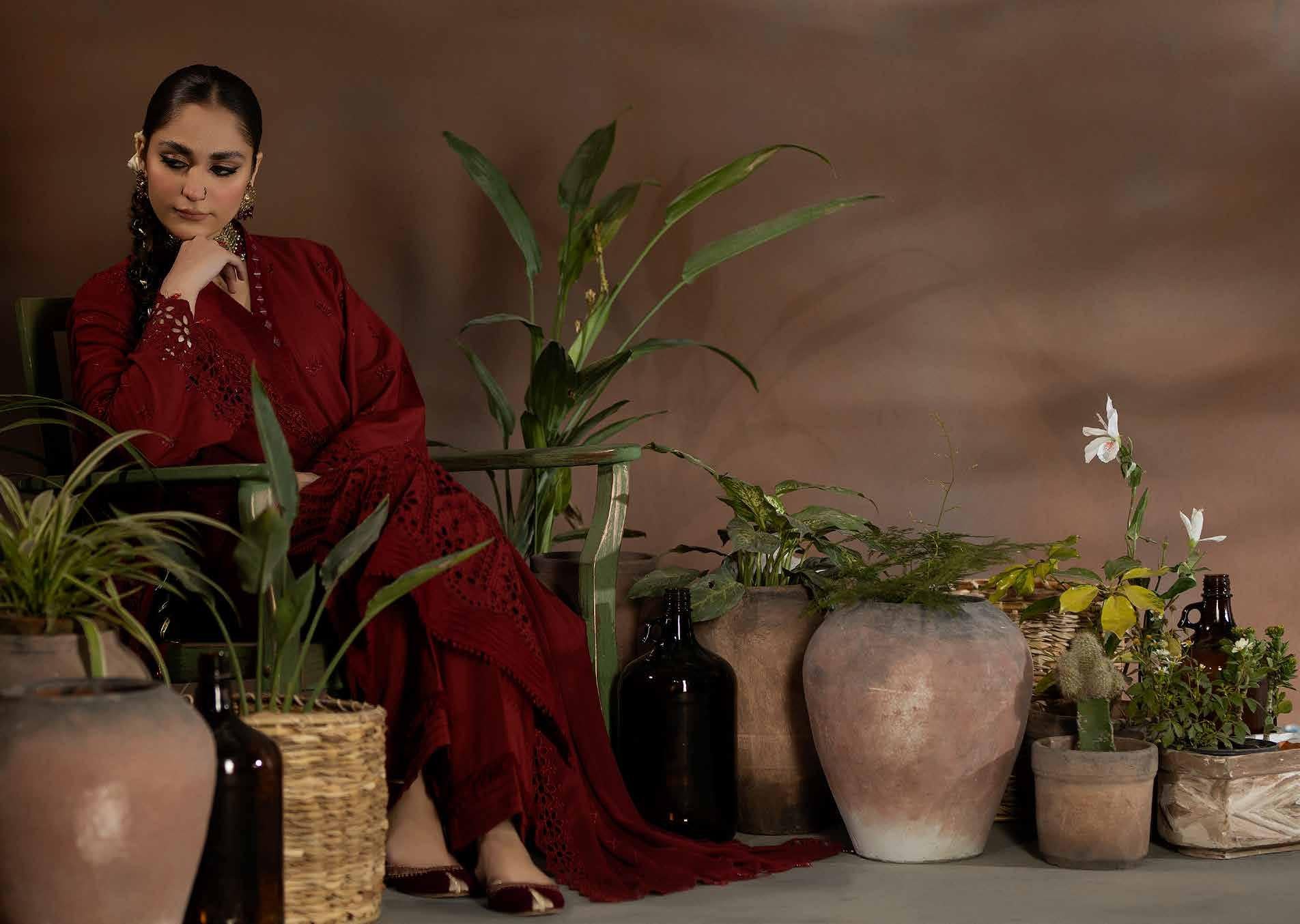 Chikankari shiffli Embroriderd lawn collection with embroidered chiffon dupatta