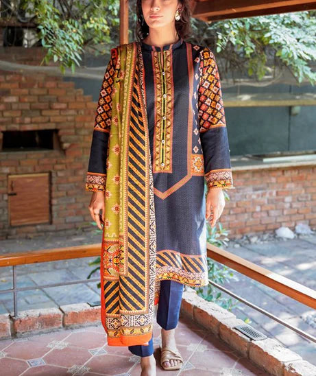 Zellbury Khaddar Collection 3Pc 100% Original  Stock 000866